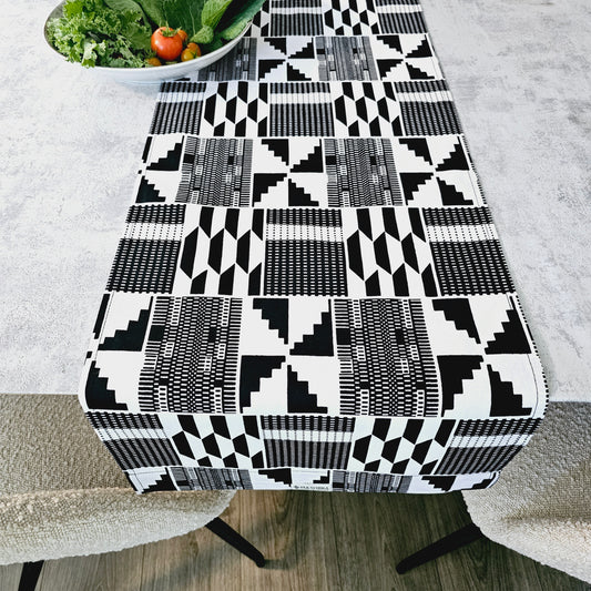 Table Runner and Set of 8 Napkins | 100% Cotton African Print Fabric