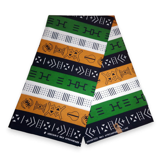 Afrikaanse Print Mudcloth Bogolan Geïnspireerde Print Stof 100% Katoen op maat gesneden