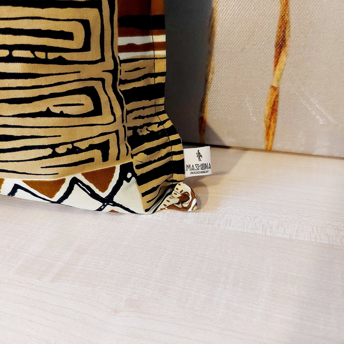 Kussenhoes met Afrikaanse print, 100% katoen