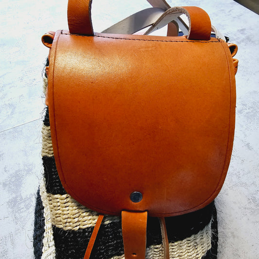 Handwoven Sisal Backpack, African Backpack, Kiondo Bag