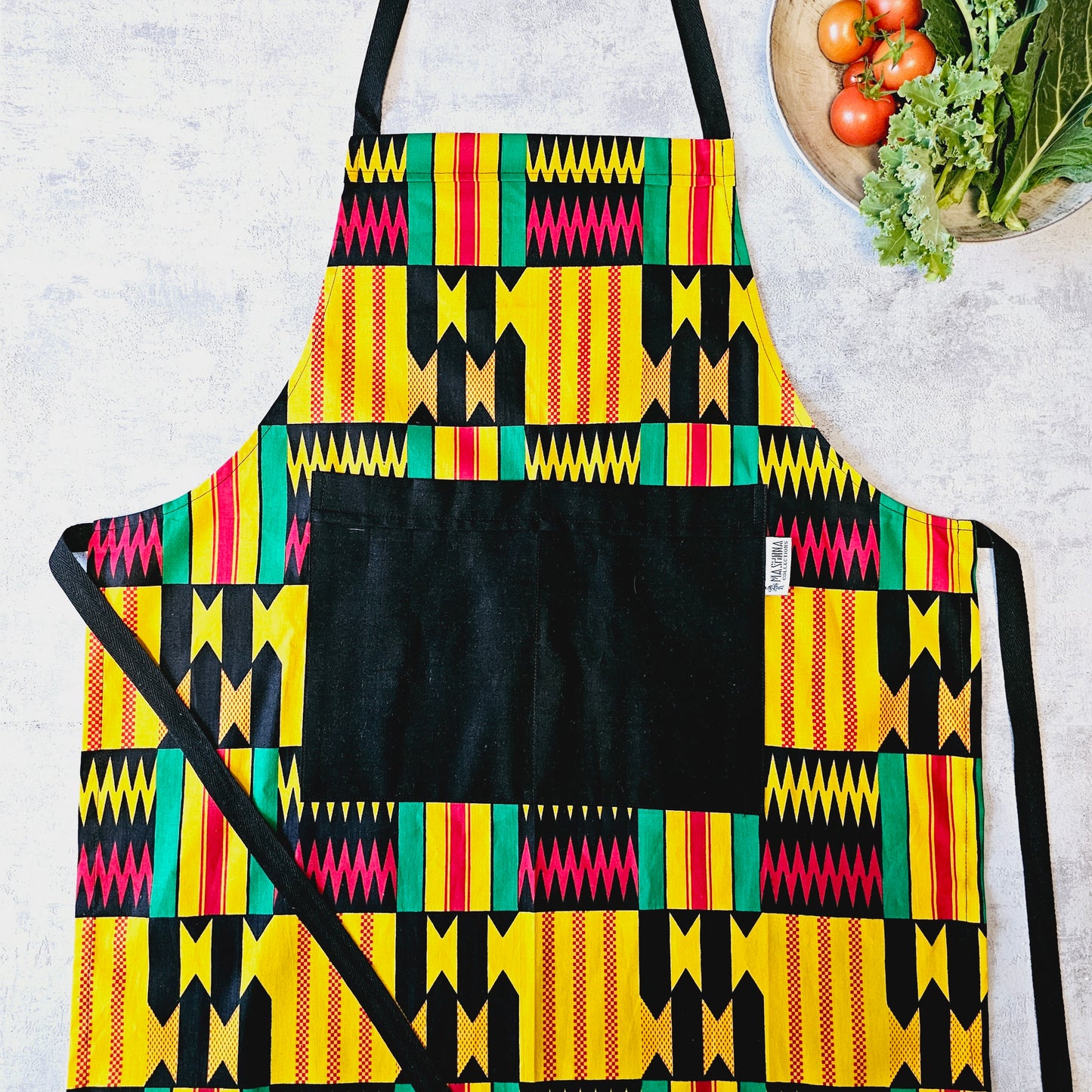 Apron and Matching Oven Gloves Set | 100% Cotton African Print Fabric