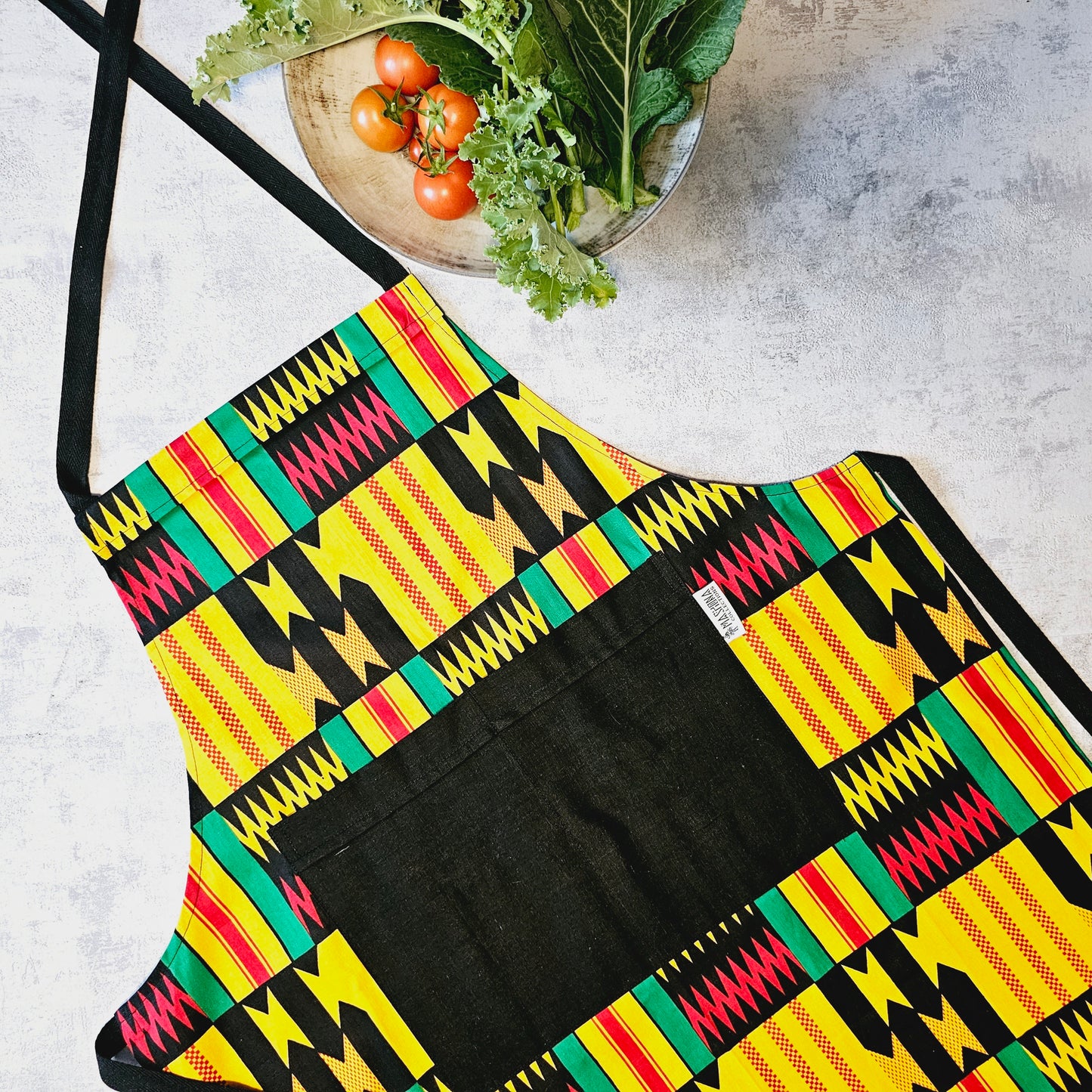 Apron and Matching Oven Gloves Set | 100% Cotton African Print Fabric