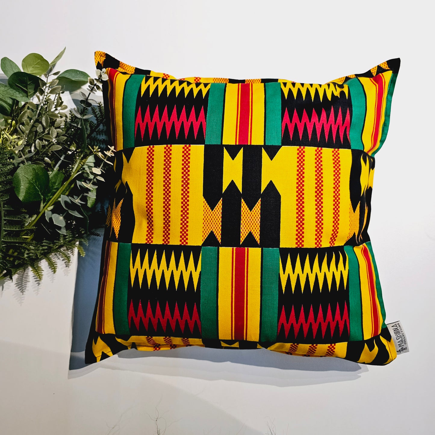 Set of 2 | 4 Cushion Covers | 40x40cm | 100% Cotton Wax Ankara Fabric