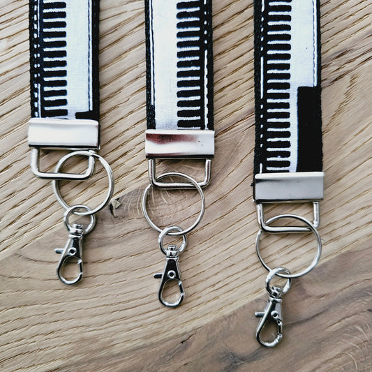 Set of 3 African Print Key Fobs | Wristlet | Key Holder