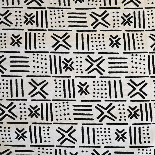 Handmade Table Runner 160x35cm | 180x35 | 200x35cm | African Print "Mudcloth" Bogolan Inspired Print  Made from 100% African Print Fabric