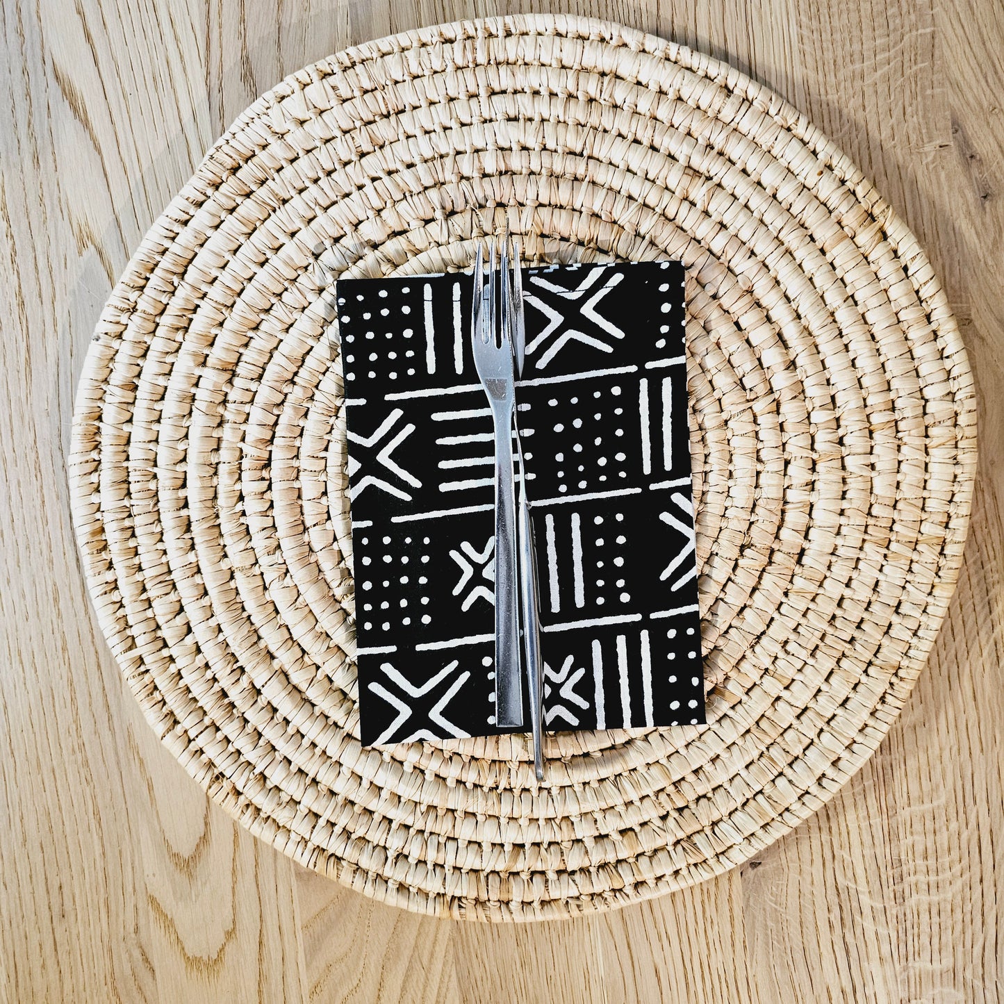 Set of 4 | 8 Napkins | 40x40cm | Ankara Wax 100% Cotton