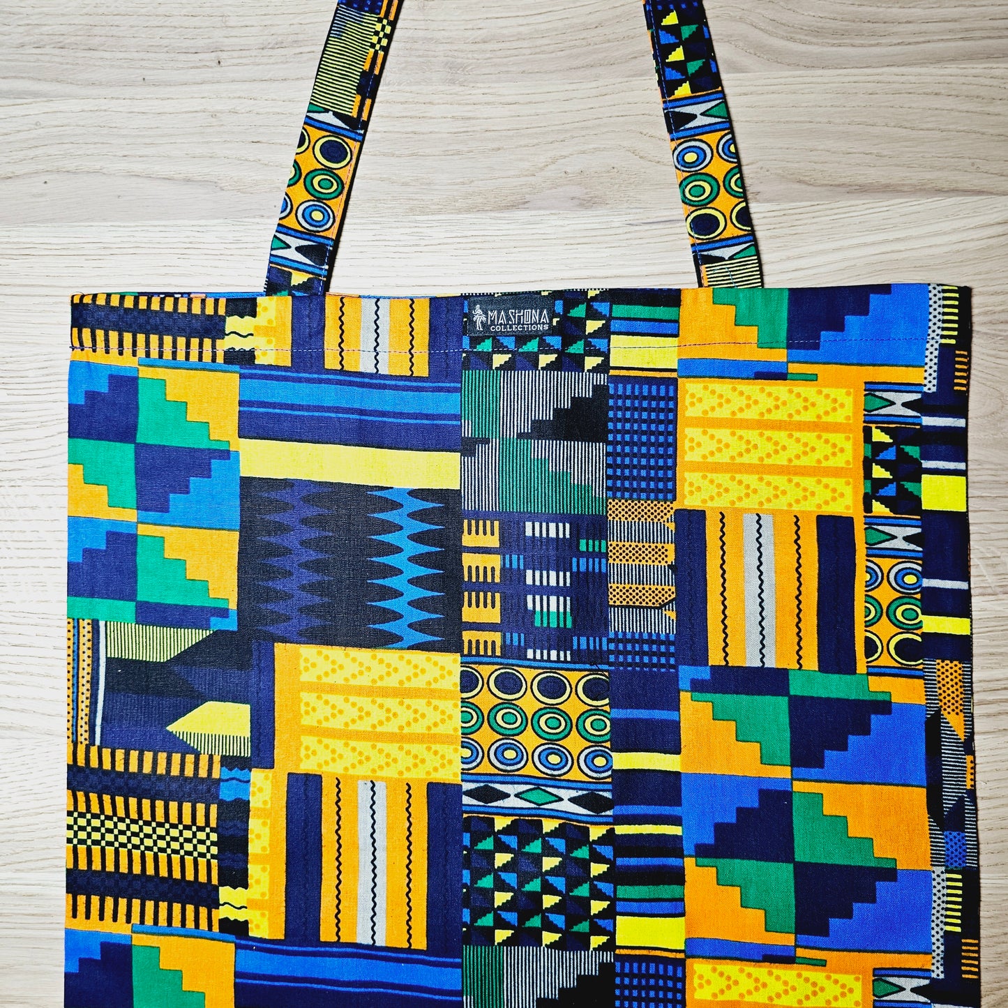 Handmade Tote Bag African Print  | Beach Bag | Shopping Bag