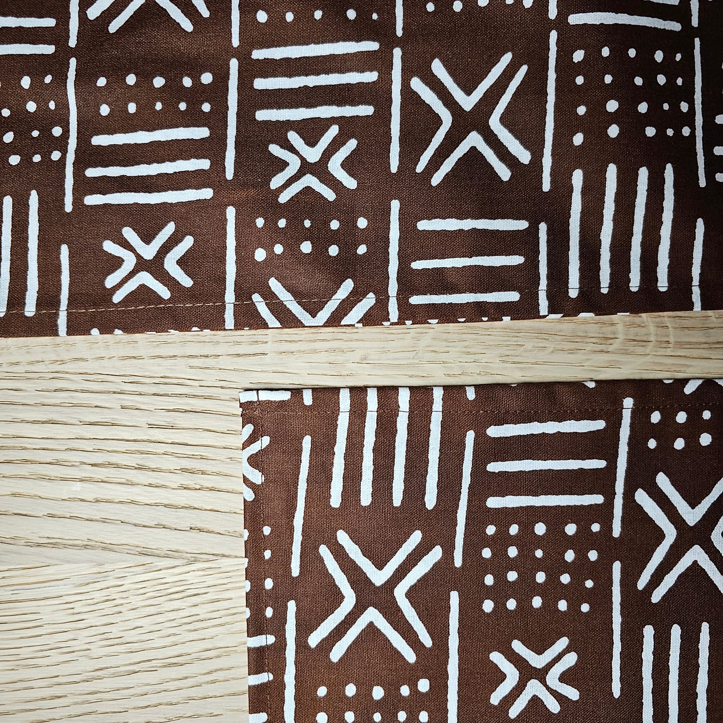Table Runner and Set of 4 Placemats | 100% Cotton African Print Fabric