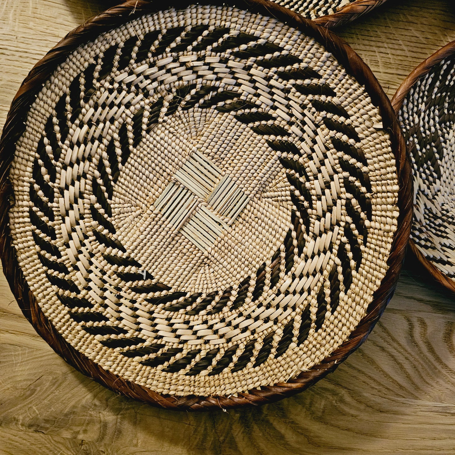 Set of 4 Handmade African Baskets Zimbabwe | Boho Wall Decor 4A