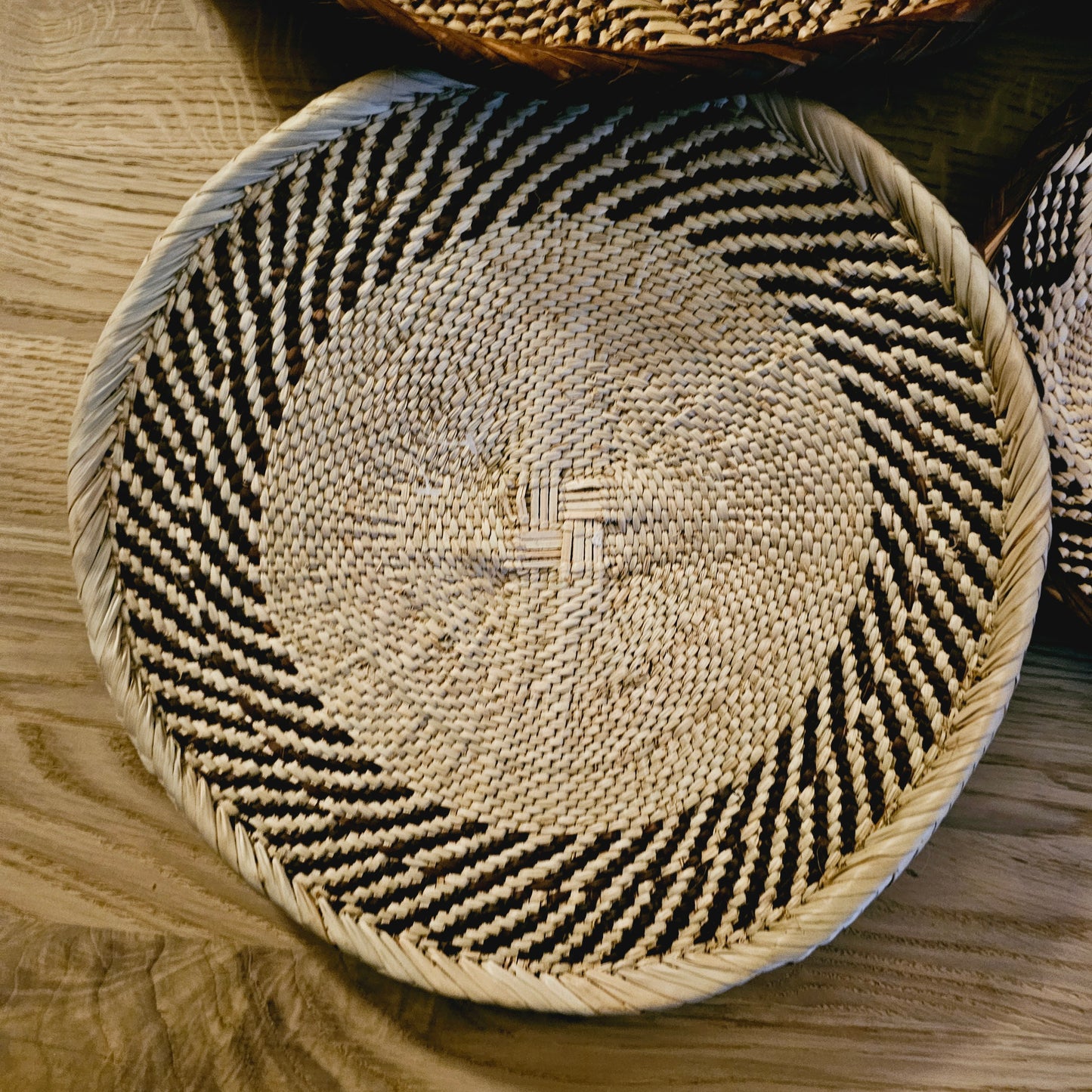 Set of 4 Handmade African Baskets Zimbabwe | Boho Wall Decor | 4B