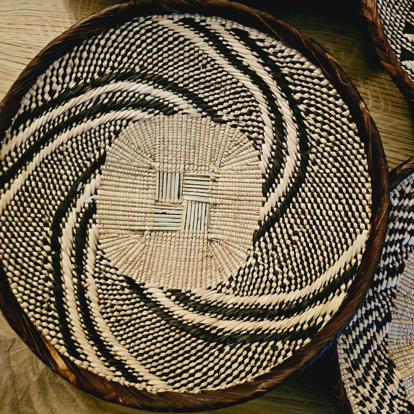 Set of 4 Handmade African Baskets Zimbabwe | Boho Wall Decor | 4C