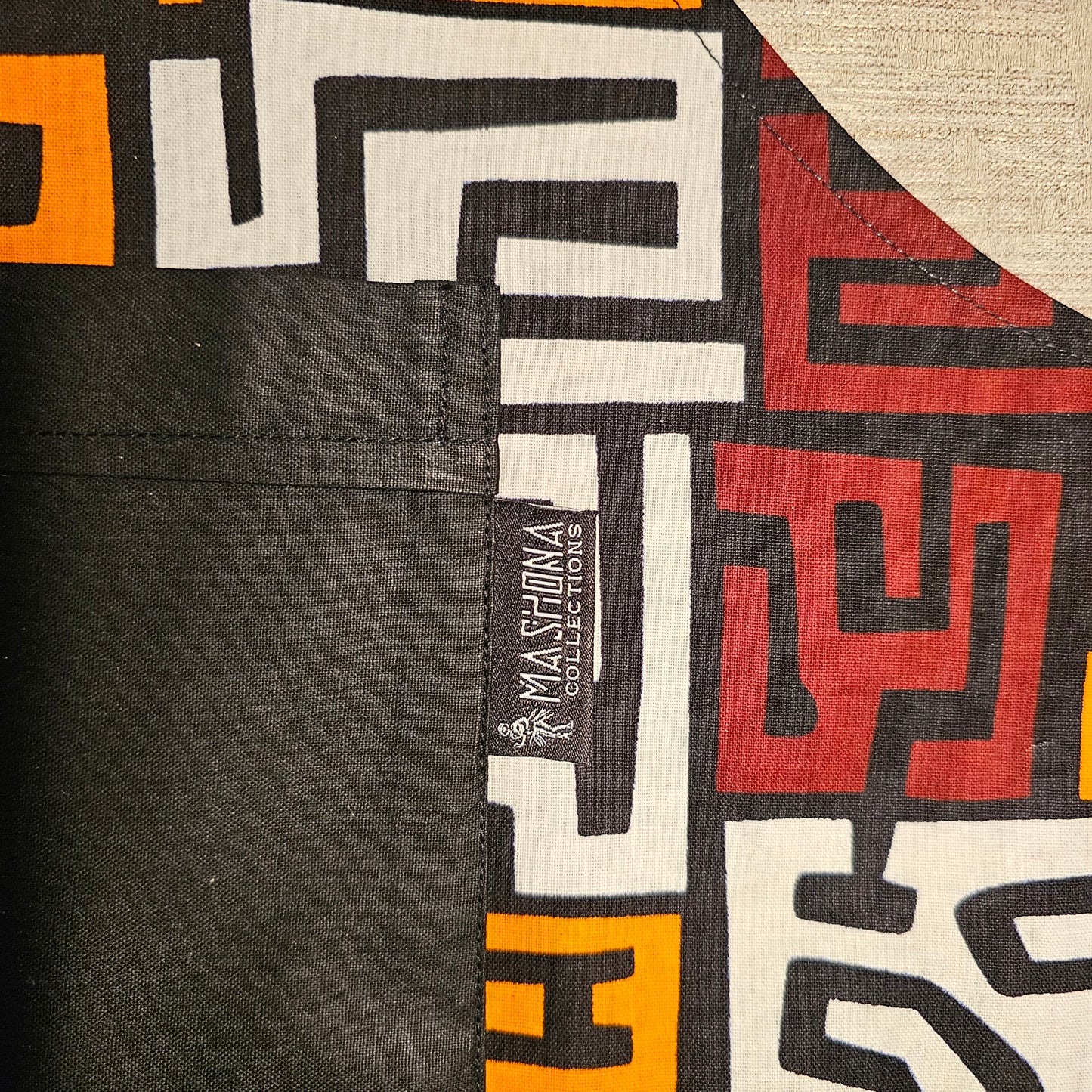 Handmade African Print Apron with Pocket | 100% Cotton Fabric