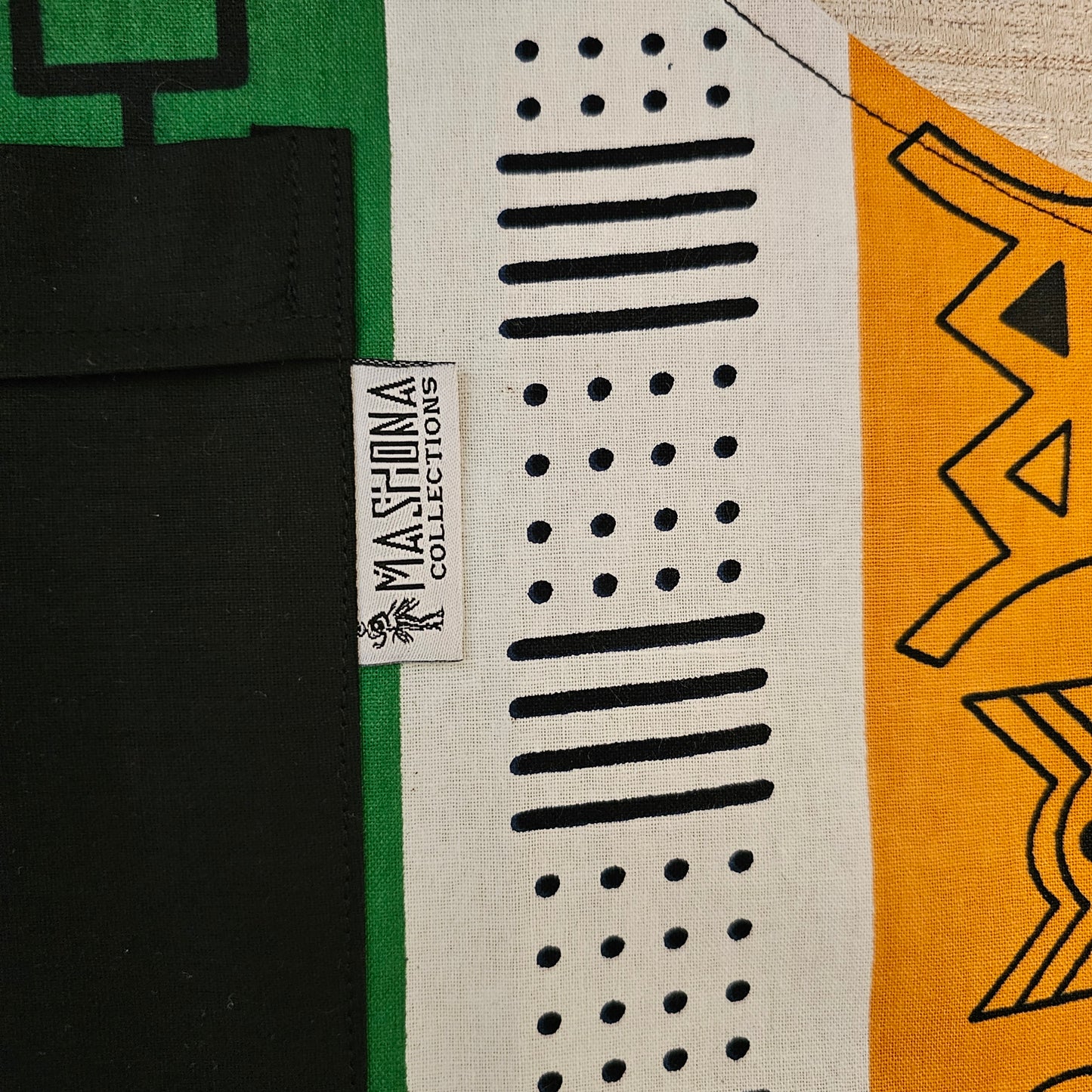 African Print Apron with Pocket | 100% Cotton Fabric