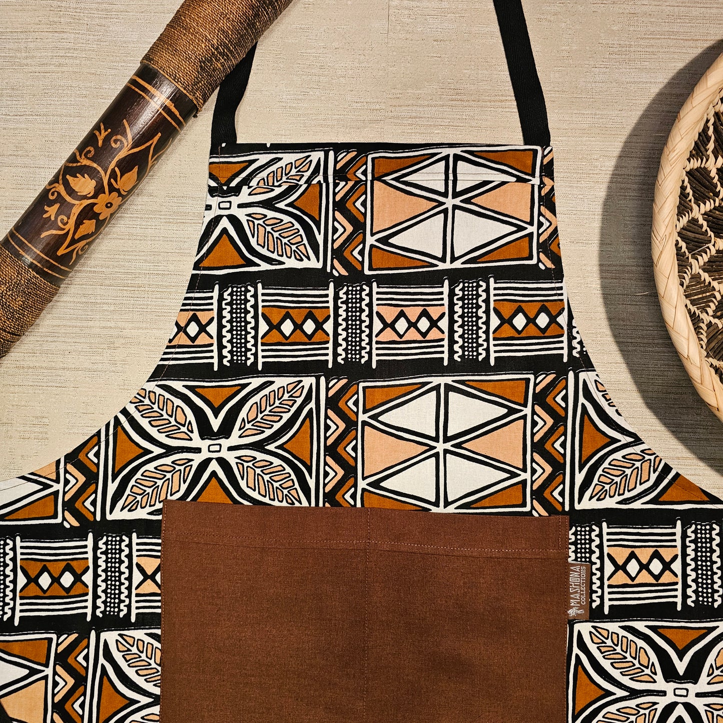 Apron and Matching Oven Gloves Set | 100% Cotton African Print Fabric