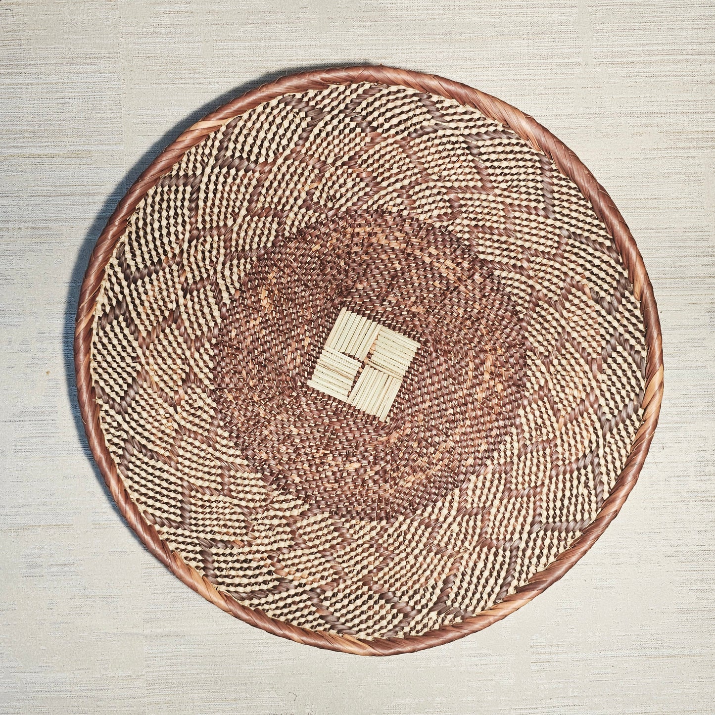 Set of 2 Handmade African Wall Baskets | Zimbabwe Baskets | Boho Wall Decor | 2B