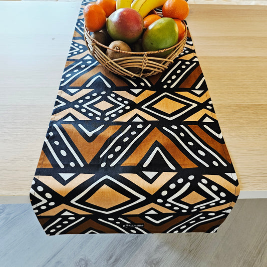 Set of 2 Table Runners 160x35cm | 180x35 | 200x35cm | 100% Cotton African Print Fabric