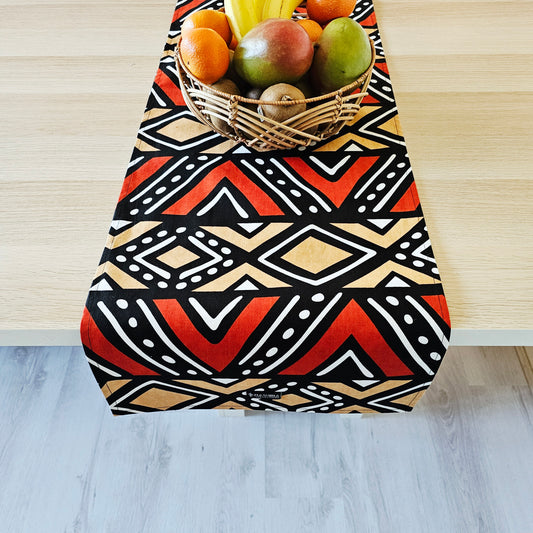 Set of 2 Table Runners 160x35cm | 180x35 | 200x35cm | 100% Cotton African Print Fabric
