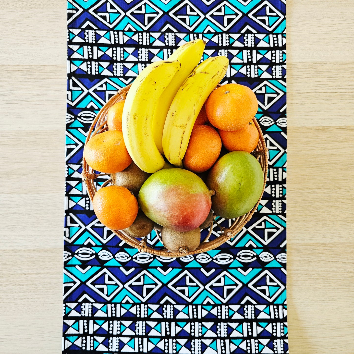 Table Runner 160x35cm | 180x35 | 200x35cm | 100% Cotton African Print Fabric