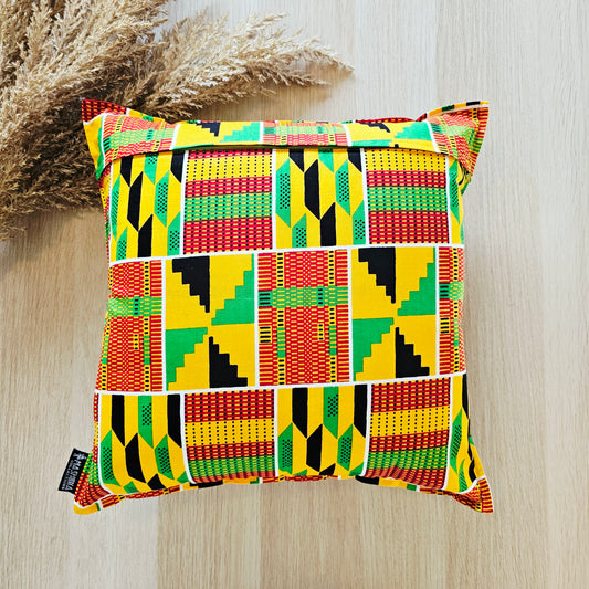 Set of 2 | 4 Cushion Covers |40x40cm | 100% Cotton Wax Ankara Fabric