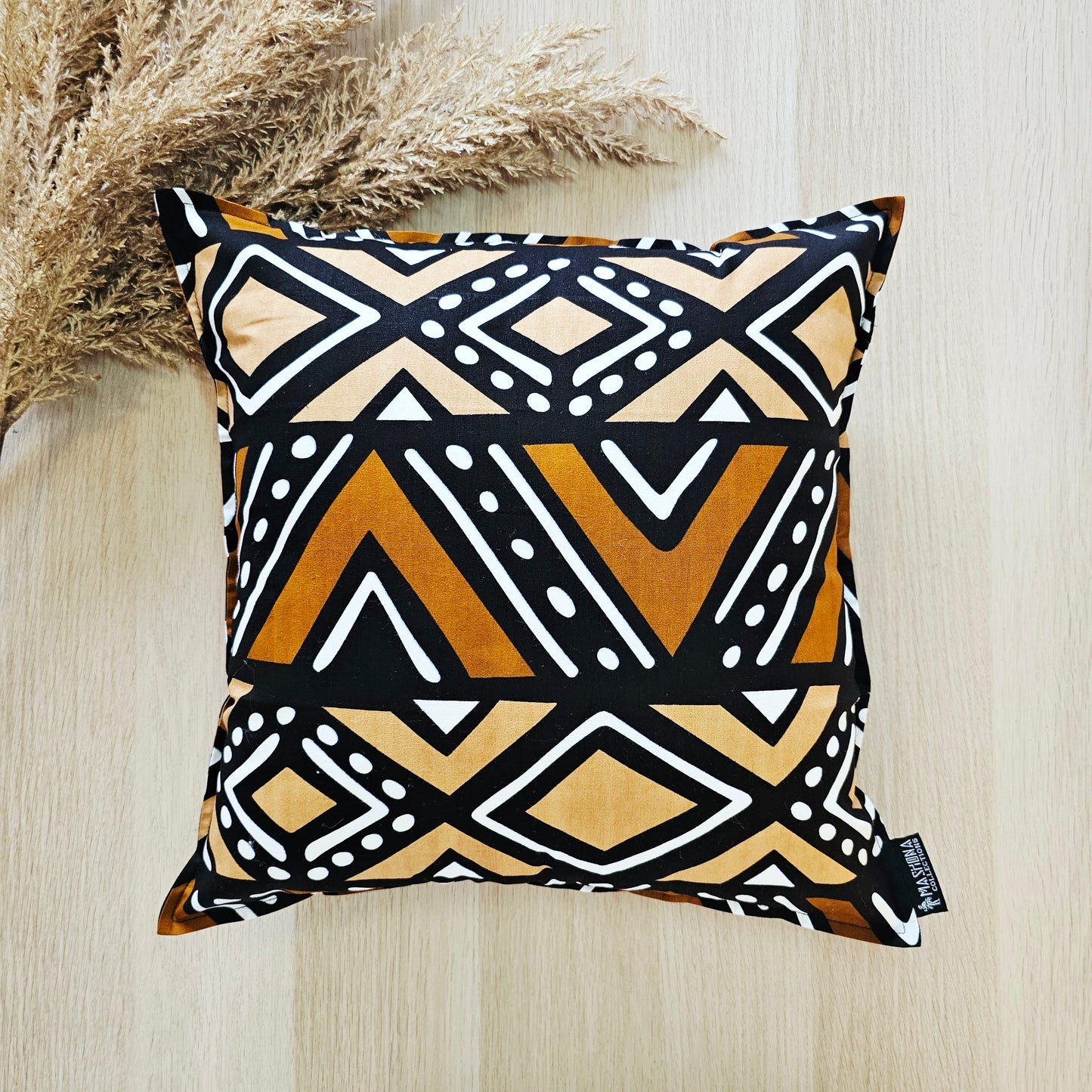 Set of 2 | 4 Cushion Covers |40x40cm | 100% Cotton Wax Ankara Fabric