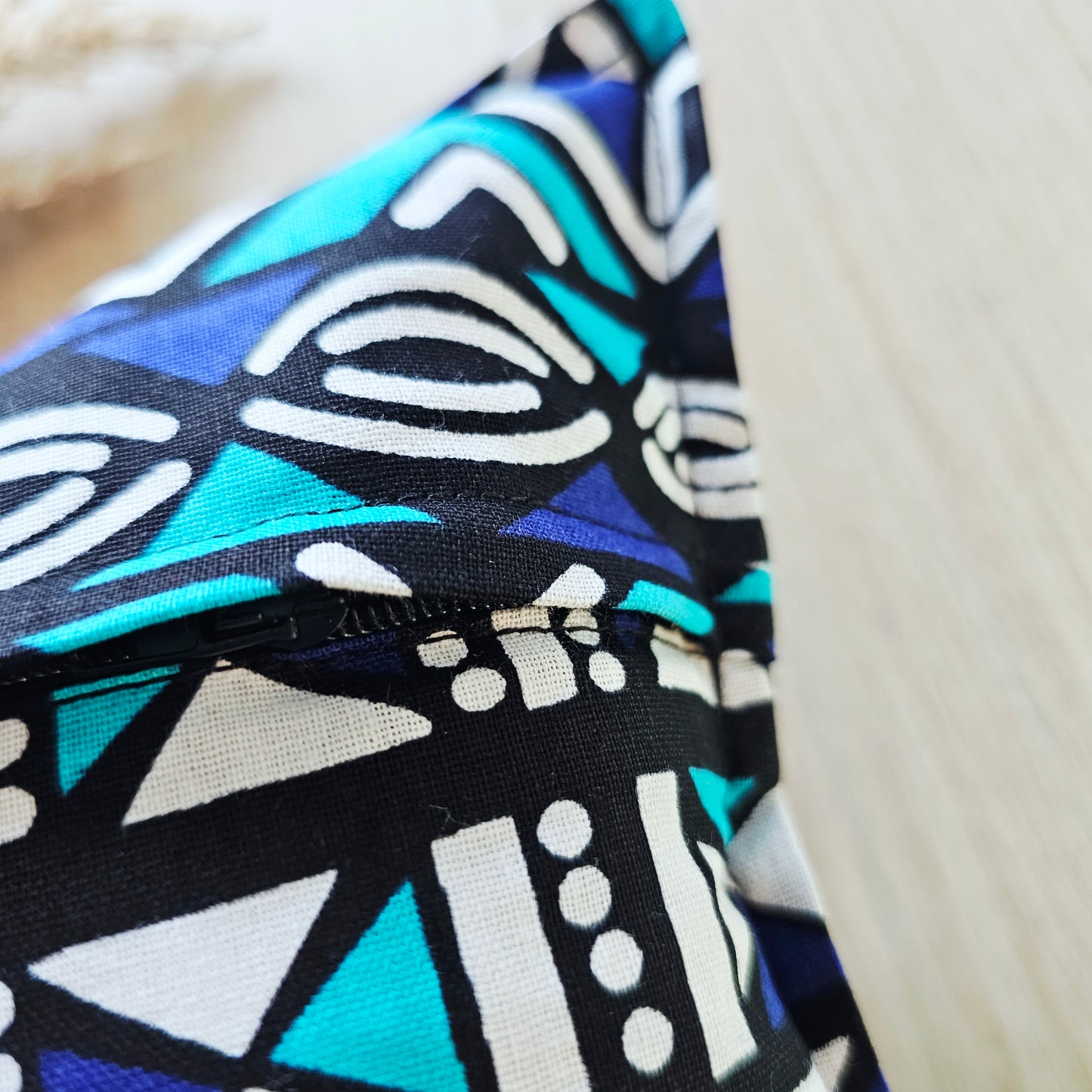 Set of 2 | 4 Cushion Covers |40x40cm | 100% Cotton Wax Ankara Fabric