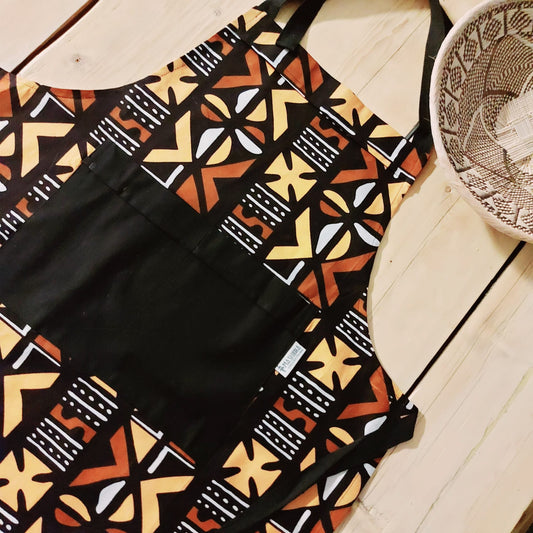 Handmade Apron and Oven Gloves Set | Made from 100% African Print Cotton | African Print Apron